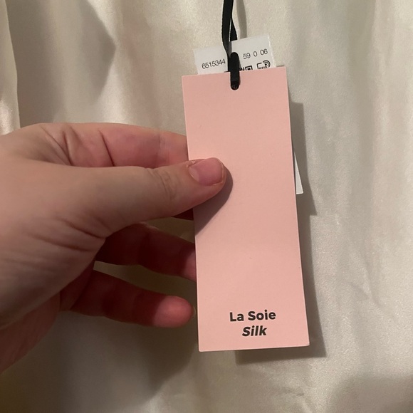 NWT Etam Sz XL Womens Lace Milky 100% Silk Camisole Pajama Lounge Intimates $69! - Picture 5 of 13